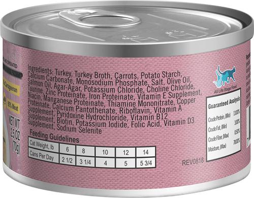 Show full view: Lotus Just Juicy Turkey Stew Grain-Free Canned Cat Food, 2.5-oz, case of 24 slide 3 of 5