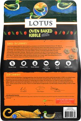 Lotus Oven-Baked Duck Recipe Grain-Free Dry Cat Food