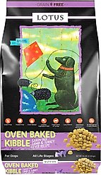 Lotus Oven-Baked Grain-Free Lamb & Turkey Liver Recipe Dry Dog Food, 10-lb bag