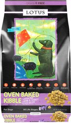 Lotus Oven-Baked Grain-Free Lamb & Turkey Liver Recipe Dry Dog Food, 20-lb bag