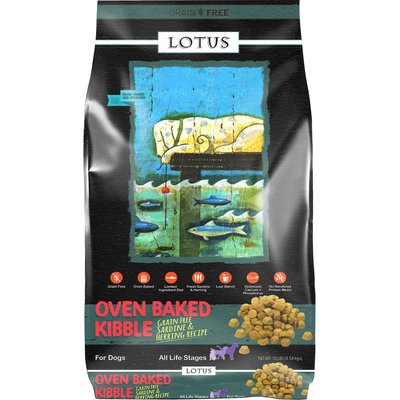 Lotus Lotus Oven-Baked Grain-Free Sardine & Herring Recipe Dry Dog Food, 10-lb bag