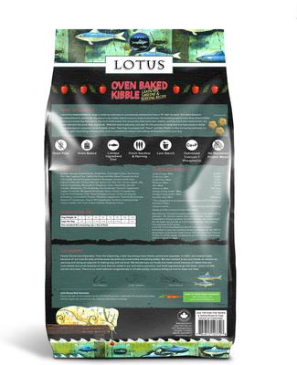 Show full view: Lotus Oven-Baked Grain-Free Sardine & Herring Recipe Dry Dog Food, 20-lb bag slide 3 of 5