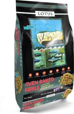 Show full view: Lotus Oven-Baked Grain-Free Sardine & Herring Recipe Dry Dog Food, 20-lb bag slide 4 of 5