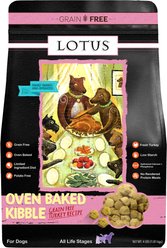 Lotus Oven-Baked Grain-Free Turkey Recipe Dry Dog Food, 4-lb bag