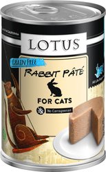 Lotus Rabbit Grain-Free Pate Canned Cat Food, 12.5-oz, case of 12