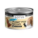 Lotus Rabbit Grain-Free Pate Canned Cat Food, 2.75-oz, case of 24