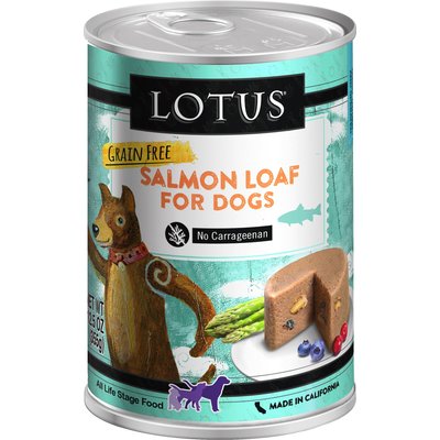 Lotus Lotus Salmon Loaf Grain-Free Canned Dog Food, 12.5-oz, case of 12
