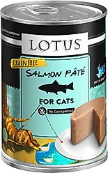 Lotus Salmon Pate Grain-Free Canned Cat Food, 12.5-oz, case of 12