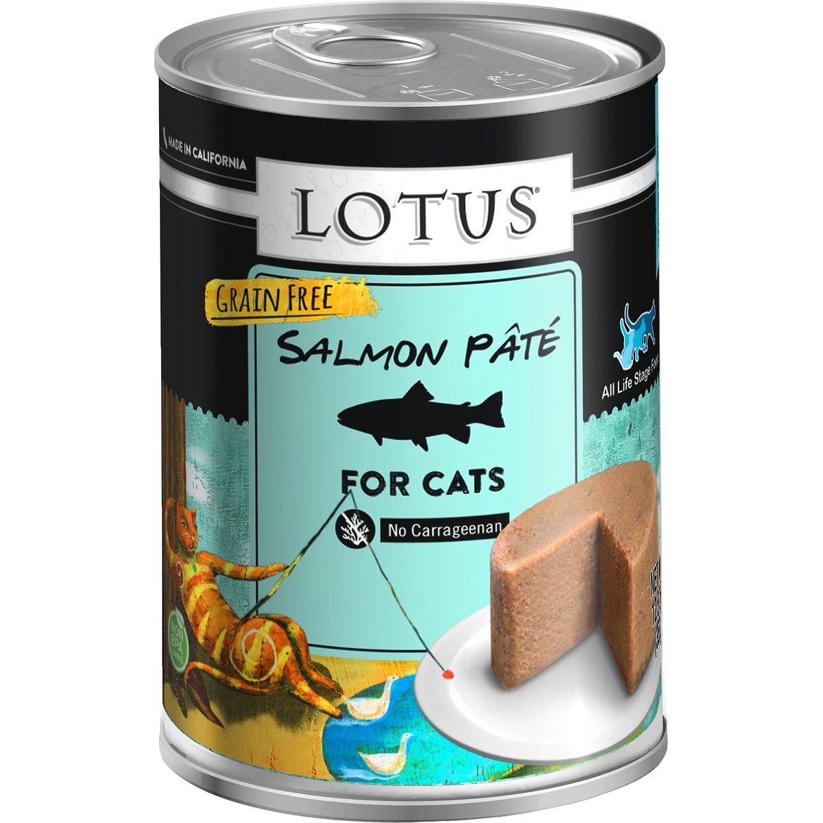 Lotus Salmon & Vegetable Pate Canned Cat Food, 12.5-oz, 12 ct