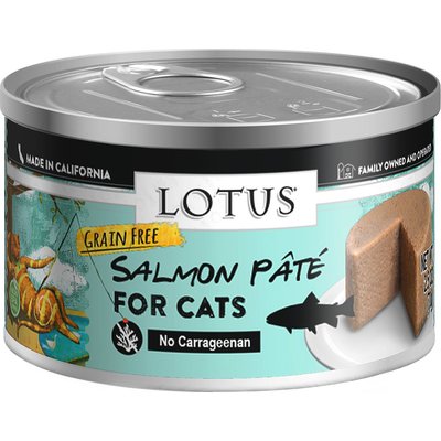 Lotus Lotus Salmon & Vegetable Pate Canned Cat Food, 2.75-oz, 24 ct