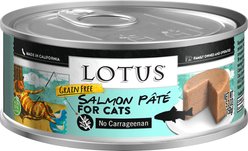 Lotus Salmon Pate Grain-Free Canned Cat Food, 5.5-oz, case of 24