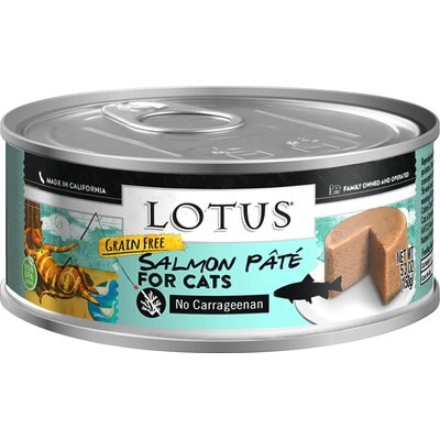 Lotus Lotus Salmon & Vegetable Pate Canned Cat Food, 5.5-oz, 24 ct