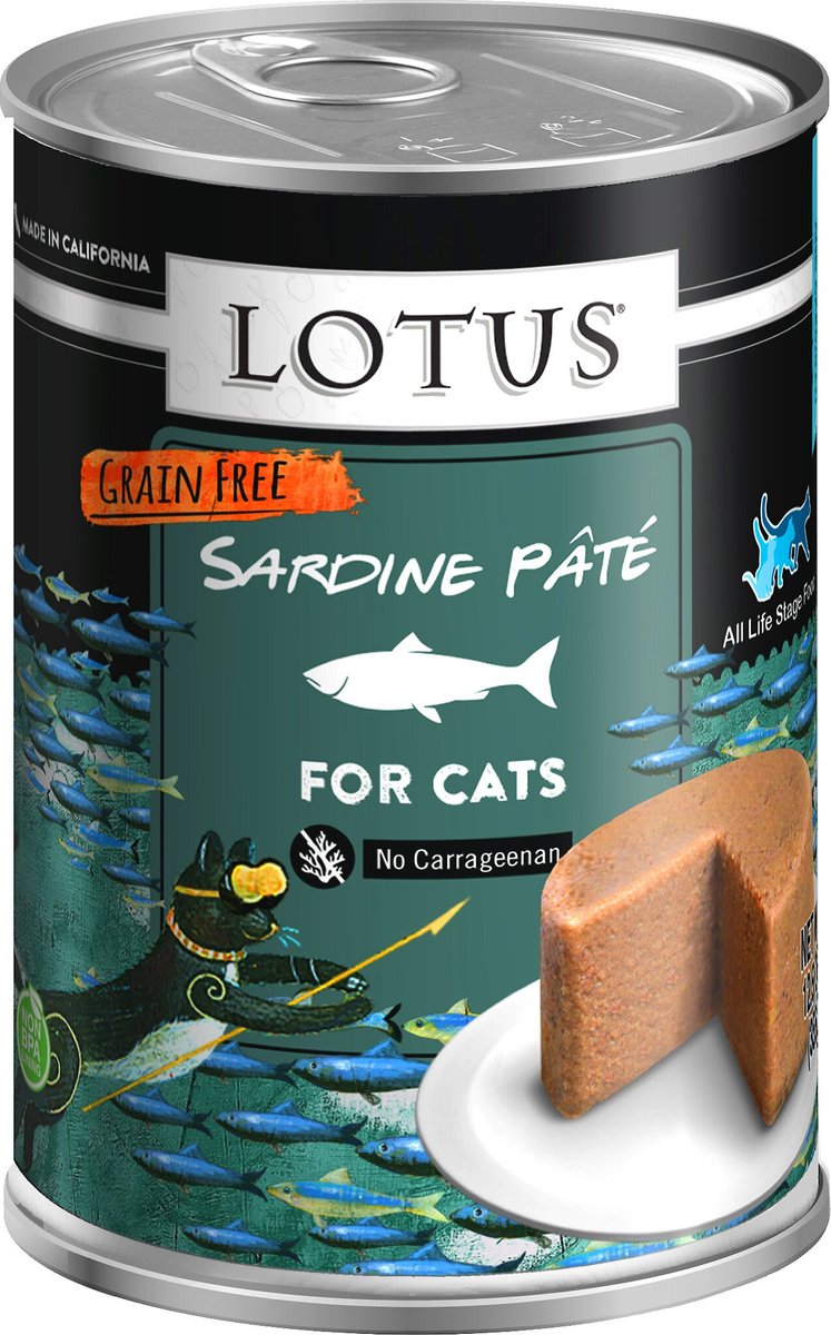 Lotus Sardine Grain-Free Pate Canned Cat Food