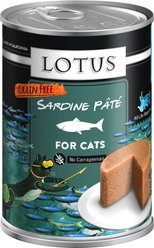 Lotus Sardine Grain-Free Pate Canned Cat Food, 12.5-oz, case of 12