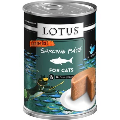 Lotus Lotus Sardine Grain-Free Pate Canned Cat Food, 12.5-oz, case of 12