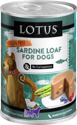 Lotus Sardine Loaf Grain-Free Canned Dog Food, 12.5-oz, case of 12