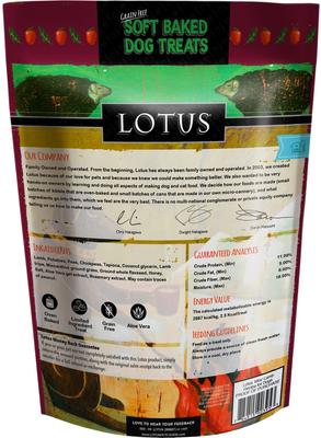 Show full view: Lotus Soft-Baked Lamb & Lamb Tripe Recipe Grain-Free Dog Treats, 10-oz bag slide 3 of 4