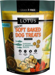 Lotus Soft-Baked Sardine & Herring Grain-Free Dog Treat, 10-oz bag