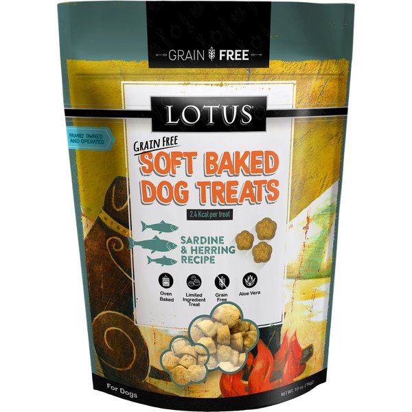 Lotus Soft-Baked Sardine & Herring Grain-Free Dog Treat