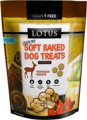 Lotus Soft-Baked Venison Recipe Grain-Free Dog Treats, 10-oz bag