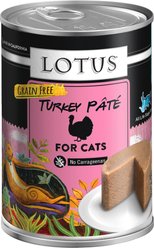 Lotus Turkey Pate Grain-Free Canned Cat Food, 12.5-oz, case of 12