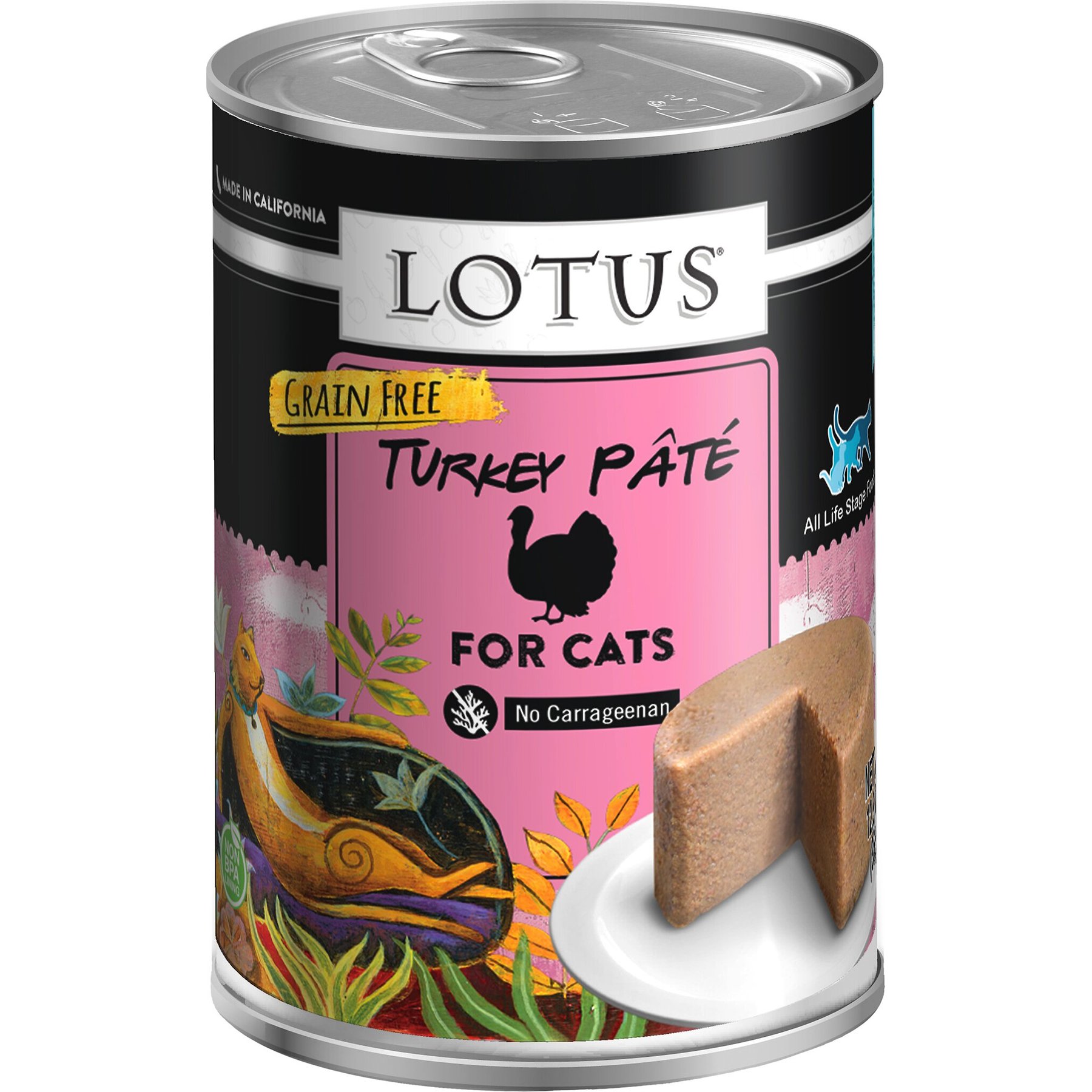 LOTUS Turkey Pate Grain Free Canned Cat Food 5.5 oz case of 24 Chewy