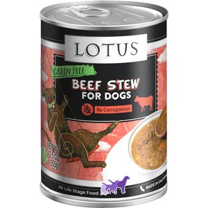 Lotus Wholesome Grain Free Beef and Asparagus Stew Canned Dog Food