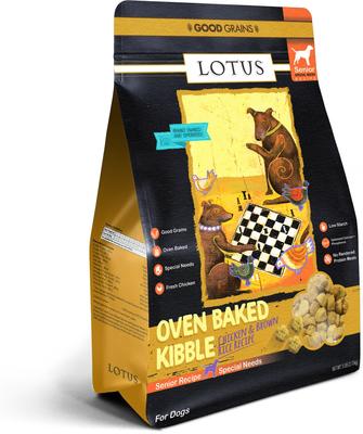 Show full view: Lotus Wholesome Good Grains Senior Special Needs Recipe Dry Dog Food, 5-lb bag slide 4 of 5