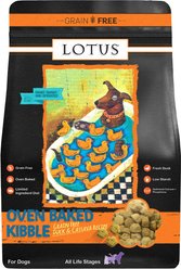 Lotus Wholesome Grain-Free Duck & Cassava Recipe Dry Dog Food, 4-lb bag