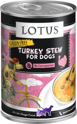 Lotus Wholesome Turkey Stew Grain-Free Canned Dog Food, 12.5-oz, case of 12