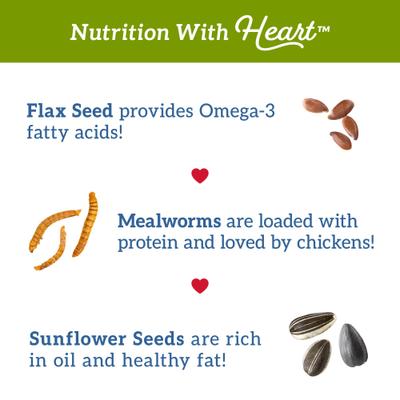 Show full view: Love My Girls Flax & Worms Corn-Free Gourmet Chicken Treats, 5-lb bag slide 4 of 9