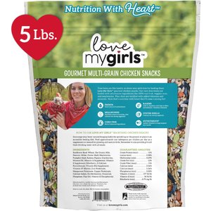 Love My Girls Fruit & Worms Corn-Free Gourmet Chicken Treats, 5-lb bag