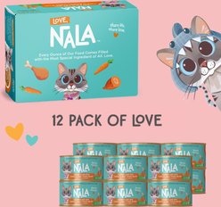 Love, Nala Chicken Flaked with Sweet Potato & Carrot Recipe in Broth Adult Grain-Free Wet Cat Food, 2.8-oz can, case of 12 slide 2 of 7