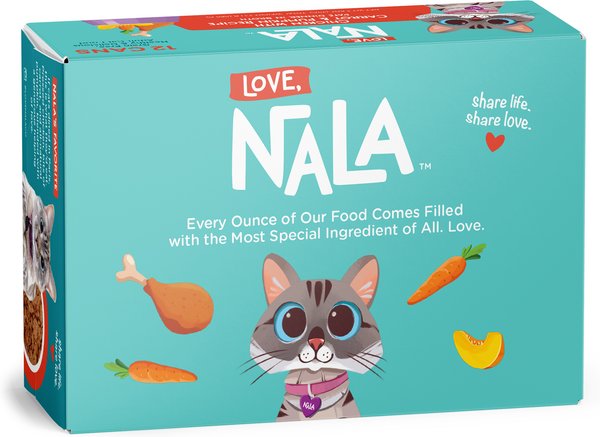 Love, Nala Chicken Pate with Carrot & Pumpkin Recipe in Broth Adult Grain-Free Wet Cat Food, 2.8-oz can, case of 12