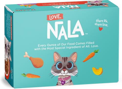 Show full view: Love, Nala Chicken Pate with Carrot & Pumpkin Recipe in Broth Adult Grain-Free Wet Cat Food, 2.8-oz can, case of 12 slide 3 of 10