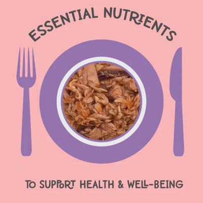 Show full view: Love, Nala Flaked Salmon Recipe in Broth Adult Grain-Free Wet Cat Food, 2.8-oz can, case of 12 slide 9 of 11