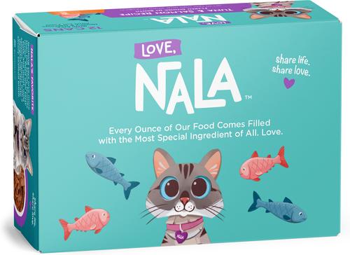 Show full view: Love, Nala Flaked Tuna & Salmon Recipe in Broth Adult Grain-Free Wet Cat Food, 2.8-oz can, case of 12 slide 3 of 11