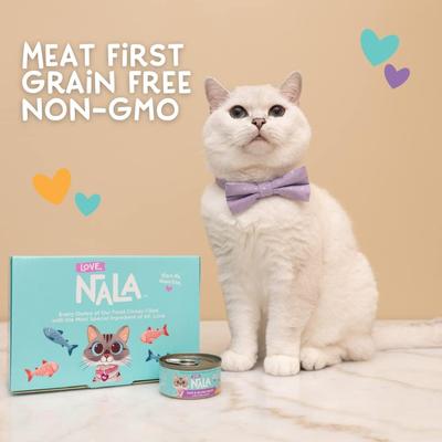 Show full view: Love, Nala Mackerel Pate with Carrot & Pumpkin Recipe in Broth Adult Grain-Free Wet Cat Food, 2.8-oz can, case of 12 slide 8 of 9