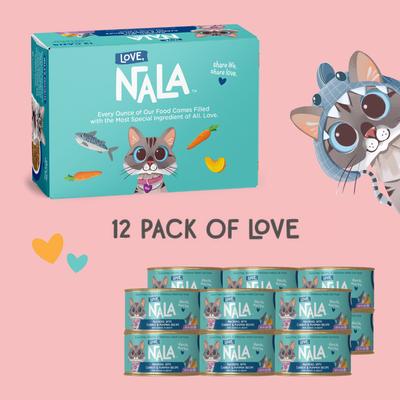 Show full view: Love, Nala Mackerel Pate with Carrot & Pumpkin Recipe in Broth Adult Grain-Free Wet Cat Food, 2.8-oz can, case of 12 slide 5 of 9