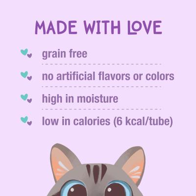 Show full view: Love, Nala Mousse Chicken Recipe Grain-Free Lickable Cat Treats, 0.5-oz tube, case of 4 slide 3 of 10