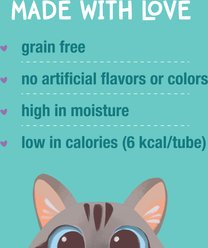 Love, Nala Mousse Plus Tuna Recipe Grain-Free Lickable Cat Treats, 0.5-oz tube, case of 4 slide 2 of 9