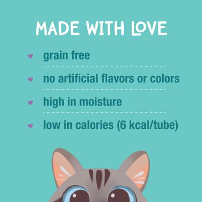 Show full view: Love, Nala Mousse Plus Tuna Recipe Grain-Free Lickable Cat Treats, 0.5-oz tube, case of 4 slide 4 of 11