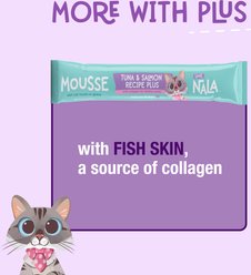 Love, Nala Mousse Plus Tuna & Salmon Recipe Grain-Free Lickable Cat Treats, 0.5-oz tube, case of 4 slide 2 of 9