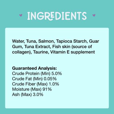 Show full view: Love, Nala Mousse Plus Tuna & Salmon Recipe Grain-Free Lickable Cat Treats, 0.5-oz tube, case of 4 slide 5 of 11