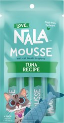 Love, Nala Mousse Tuna Recipe Grain-Free Lickable Cat Treats, 0.5-oz tube, case of 4