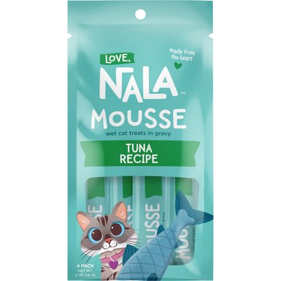 Love, Nala Love, Nala Mousse Tuna Recipe Grain-Free Lickable Cat Treats, 0.5-oz tube, case of 4