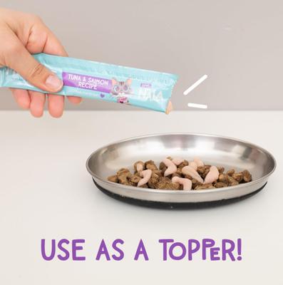 Show full view: Love, Nala Mousse Tuna & Salmon Recipe Grain-Free Lickable Cat Treats, 0.5-oz tube, case of 4 slide 7 of 10