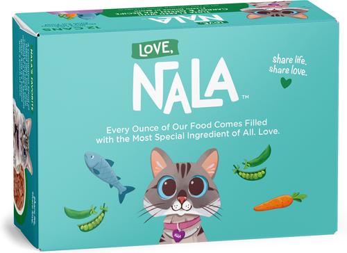 Show full view: Love, Nala Tuna Flaked with Carrot & Green Pea Recipe in Broth Adult Grain-Free Wet Cat Food, 2.8-oz can, case of 12 slide 3 of 11