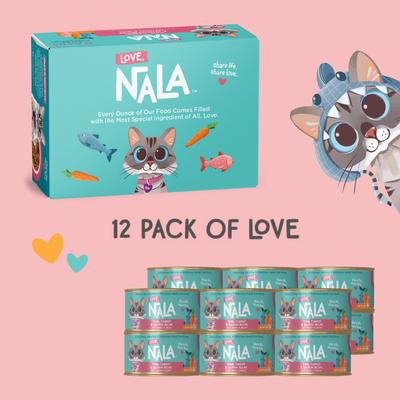 Show full view: Love, Nala Tuna & Salmon Pate with Carrot Recipe Adult Grain-Free Wet Cat Food, 2.8-oz can, case of 12 slide 5 of 10