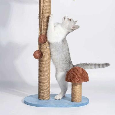 Show full view: Lovely Caves Coconut Palm Tree Cat Scratching Post, Brown, Large slide 2 of 4